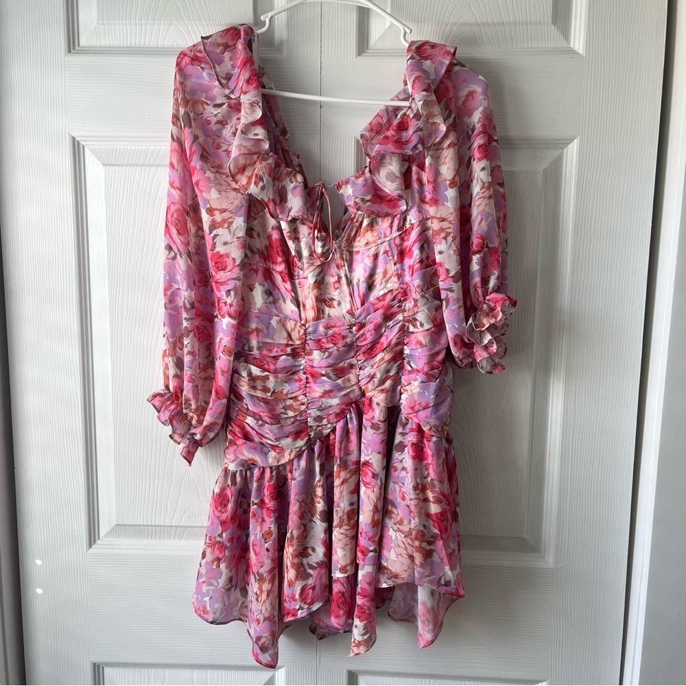 For Love and Lemons Sofia Mini Dress Size Small - Picture 5 of 11